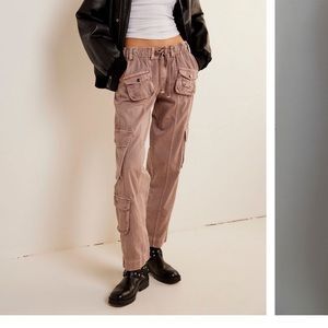 Free People Tahiti cargo cord pants